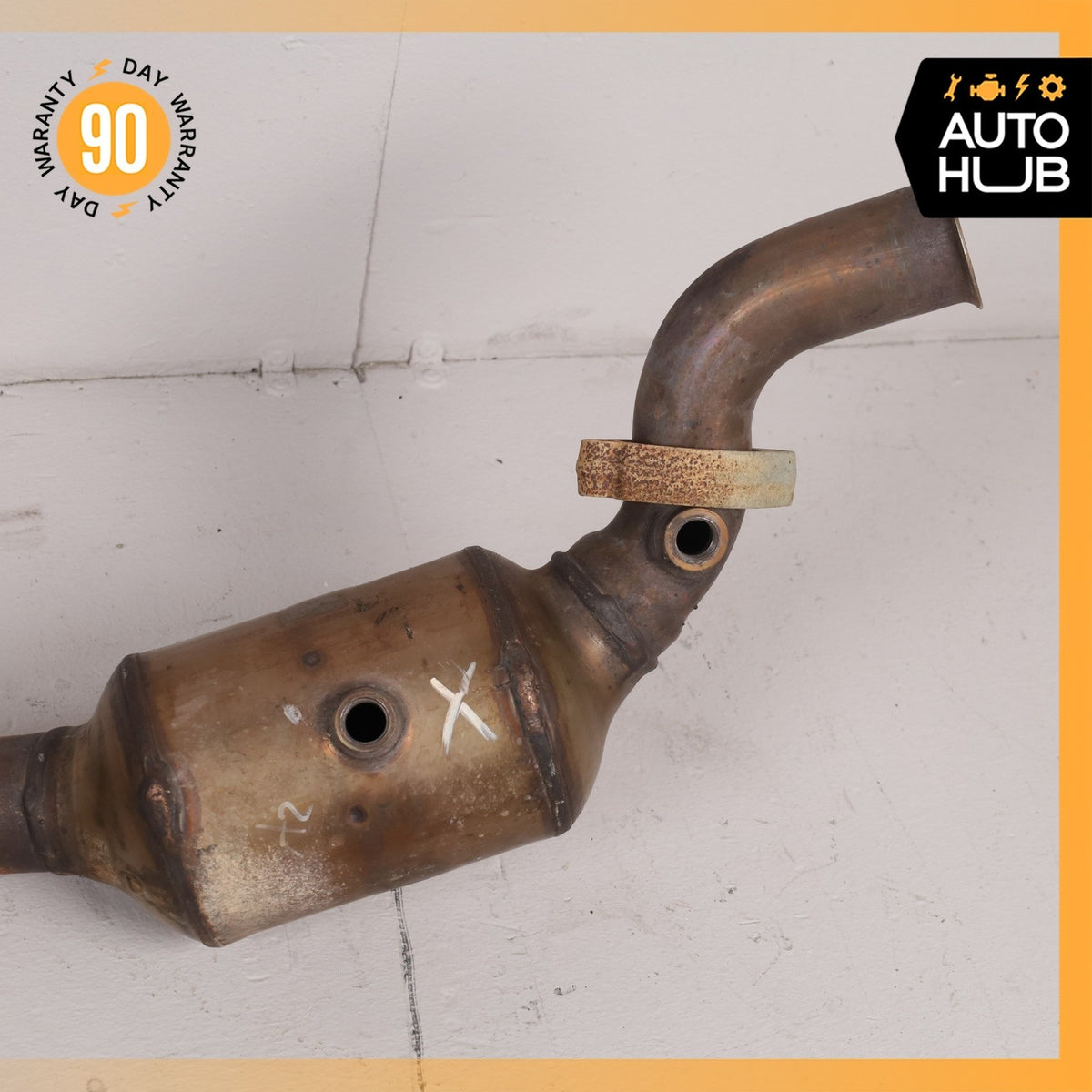 07-11 Mercedes W221 S550 RWD Engine Exhaust Downpipe Resonator Set OEM - photo 5