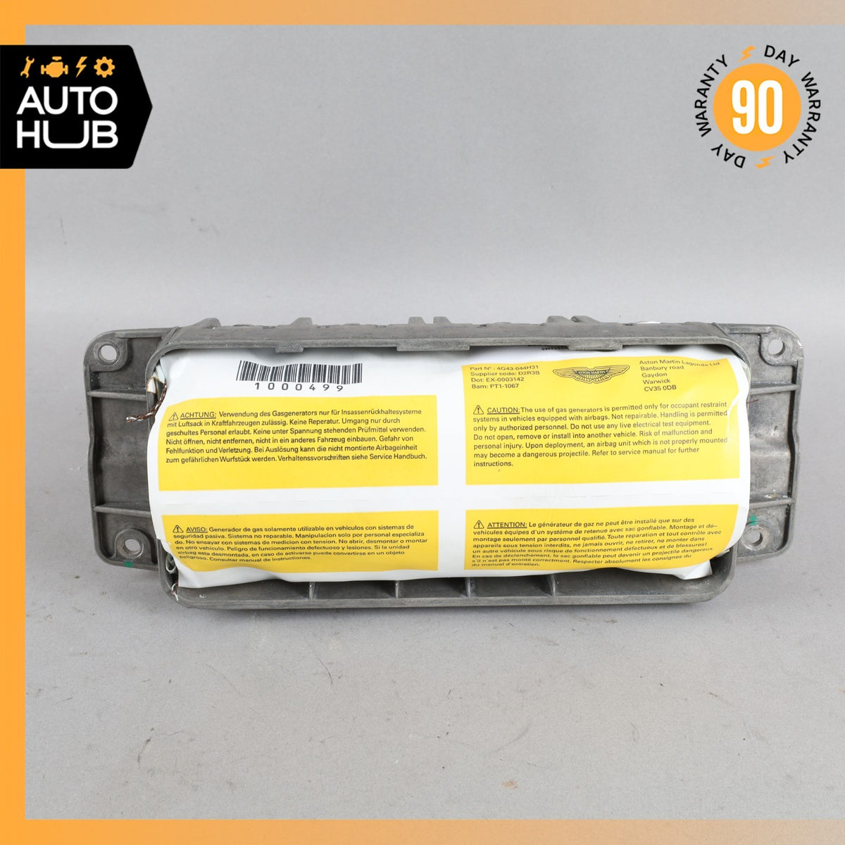 05-19 Aston Martin DB9 Front Right Passenger Side Dash Panel Airbag OEM 22k - photo 2