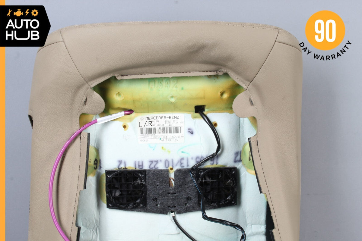 12-14 Mercedes W218 CLS550 Top Upper Seat Cushion Front Left Side Beige OEM - photo 9