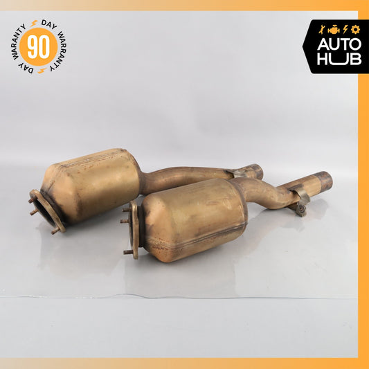 Porsche Cayenne 958 S 4.8L Rear Engine Exhaust Downpipe Set 7P5131705A OEM - photo 1