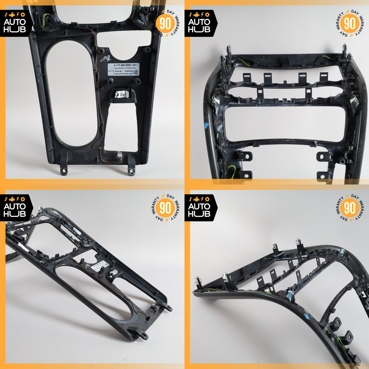 12-16 Mercedes R172 SLK350 Center Console Door Panel Trim Set Carbon OEM 74k - photo 9