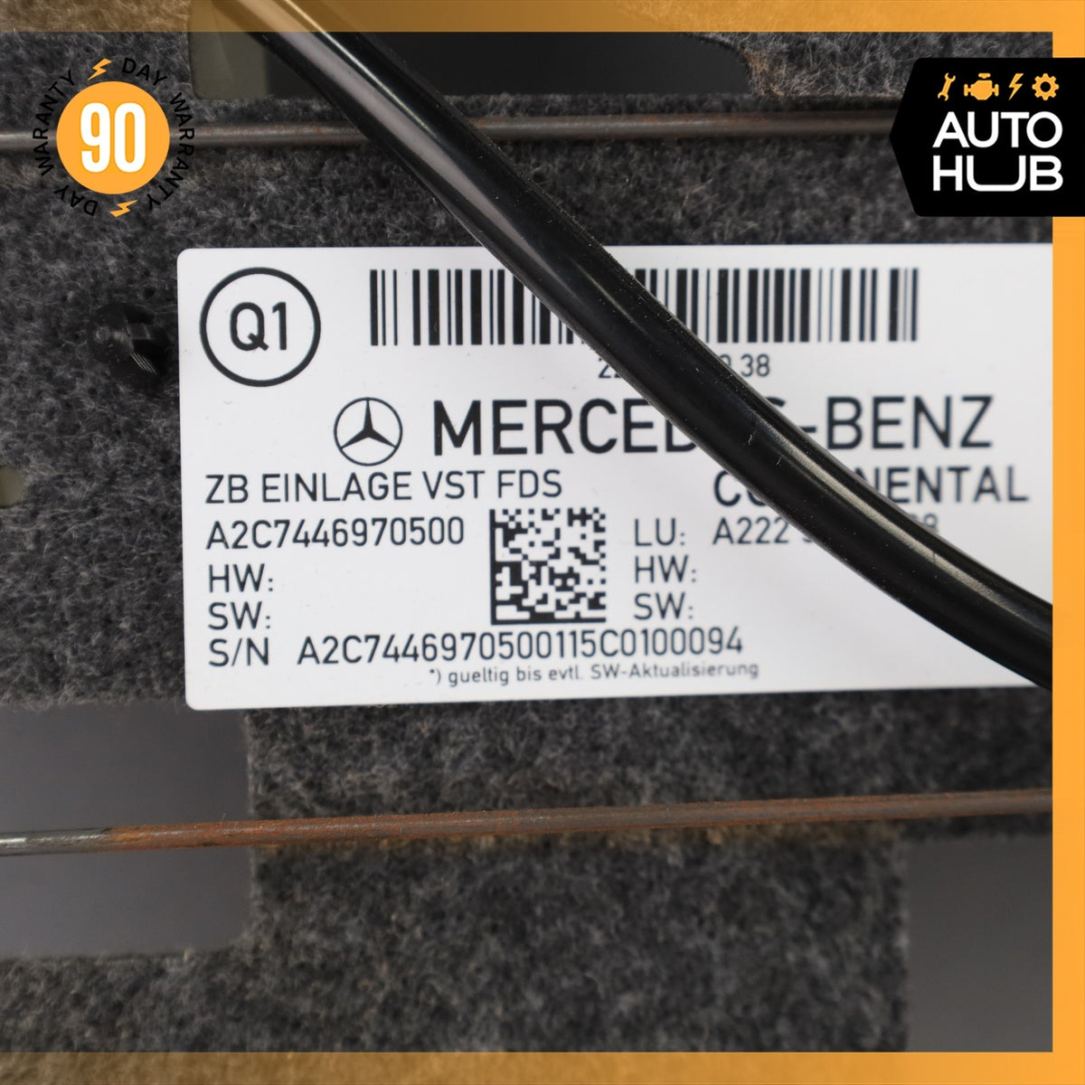 Mercedes W217 S550 S560 Front Left or Right Seat Cushion Bladder Bolster OEM 74k - photo 13