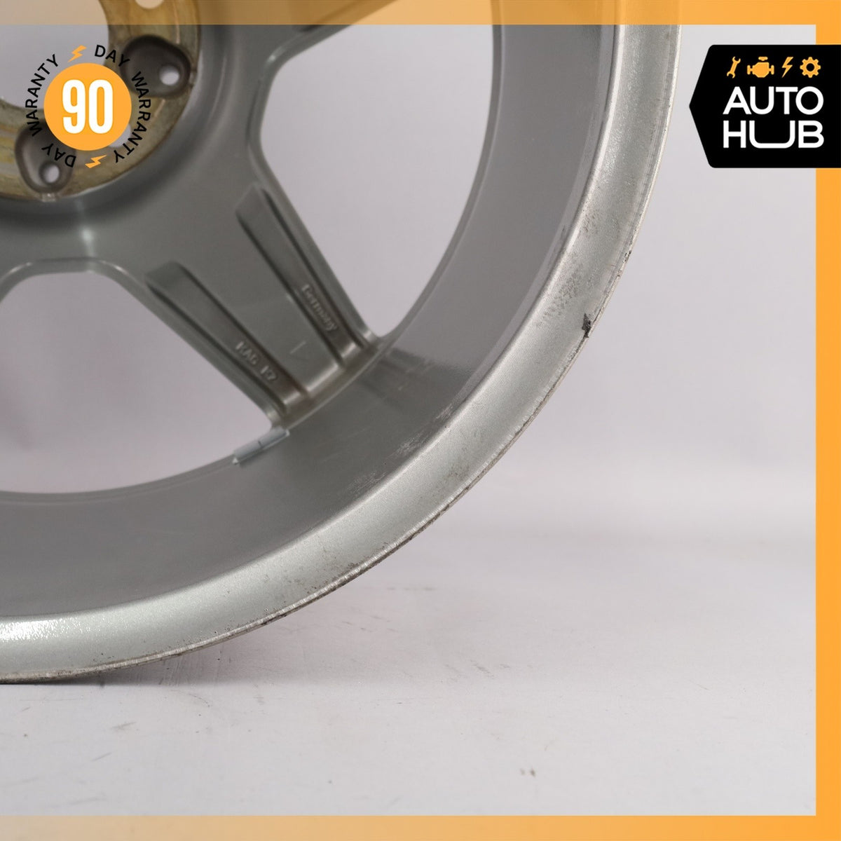 Mercedes W221 S550 CL550 AMG 9.5 x 19 19" Rear Wheel Rim Silver 2214016102 OEM - photo 13