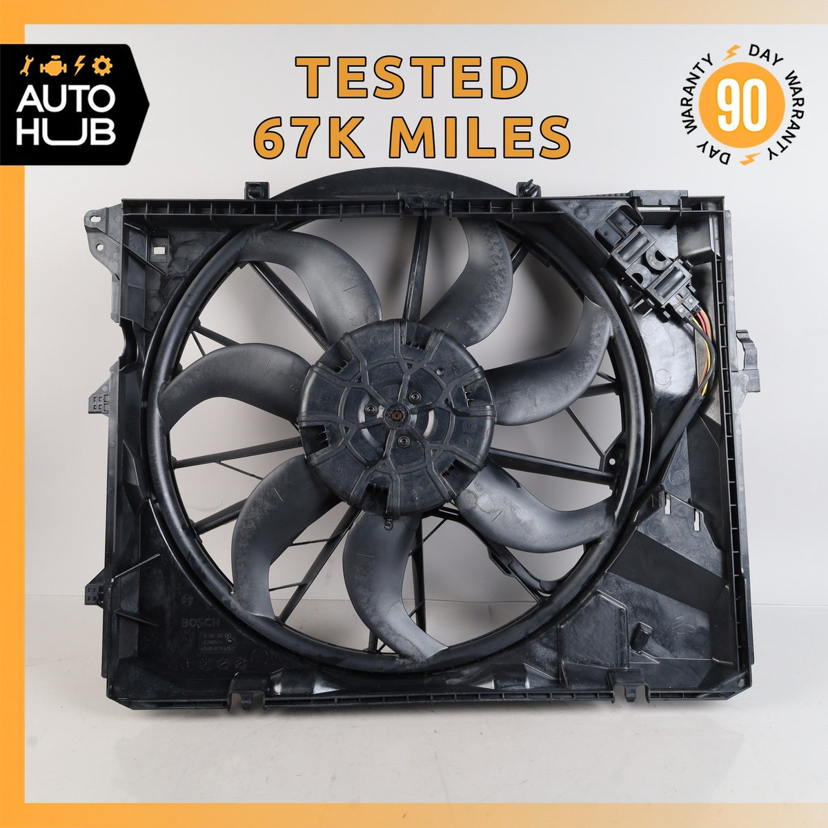 07-13 BMW E90 328i 128i 3.0L N51 Radiator Cooling Fan Motor OEM - photo 1
