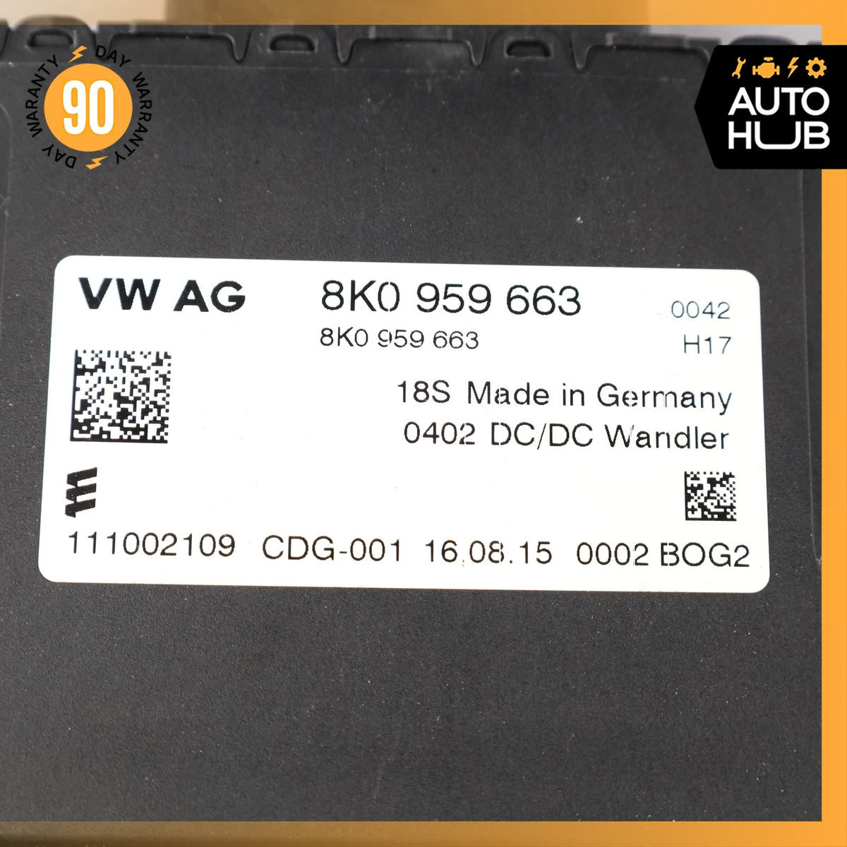 Porsche Macan 95B Voltage Stabilizer Control Module Unit ECU 8K0959663 OEM - photo 9