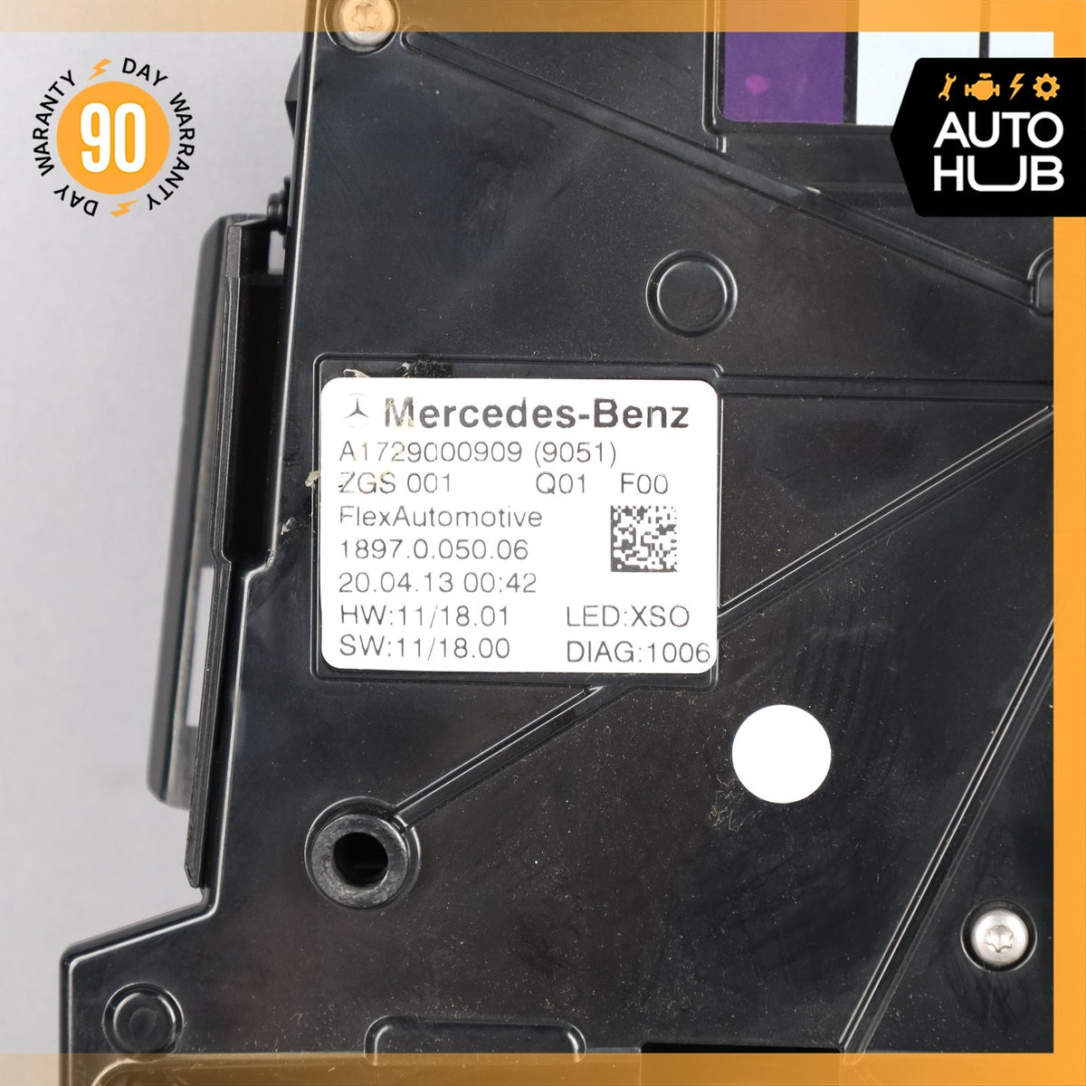 12-20 Mercedes R172 SLK250 SLK350 SLC300 Overhead Dome Light Lamp Black OEM 71k - photo 14