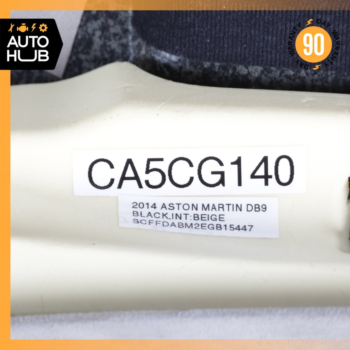 13-16 Aston Martin DB9 Volante Front Right A Pillar Trim Panel Suede OEM 22k - photo 14