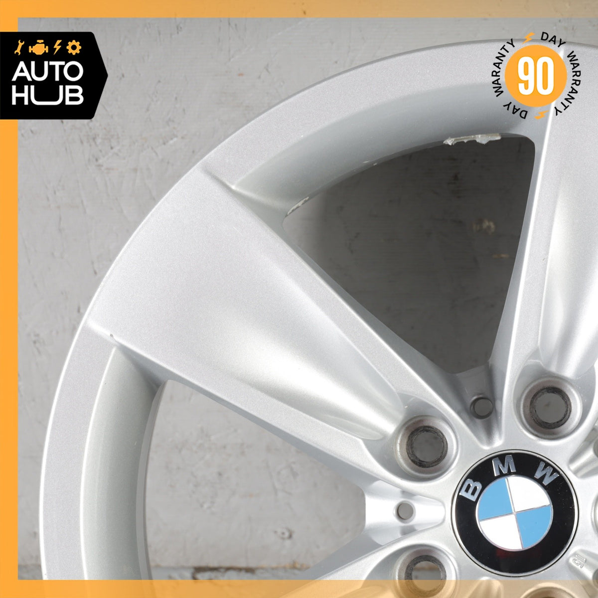 BMW E60 528i 535i 550i 8 x 18 18" Style 246 Wheel Rim Silver 6777349 OEM - photo 3