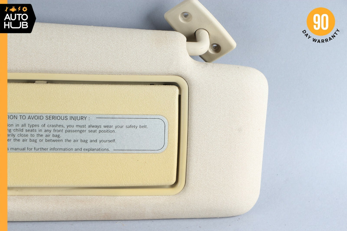 96-98 Mercedes W210 E300 E320 E430 Sunvisor Sun Visor Right Passenger Beige OEM - photo 3