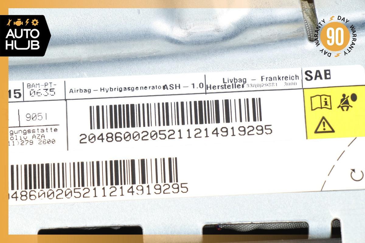 08-15 Mercedes W204 C250 C300 GLK350 Seat Airbag Air Bag SRS Front Right OEM 75k - photo 10