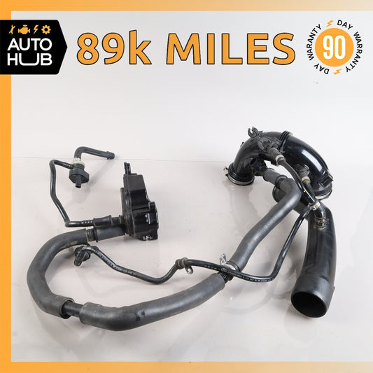 15-20 Mercedes W213 E300 C300 GLC300 Oil Separator Breather w/ Pipe OEM 89k - photo 1