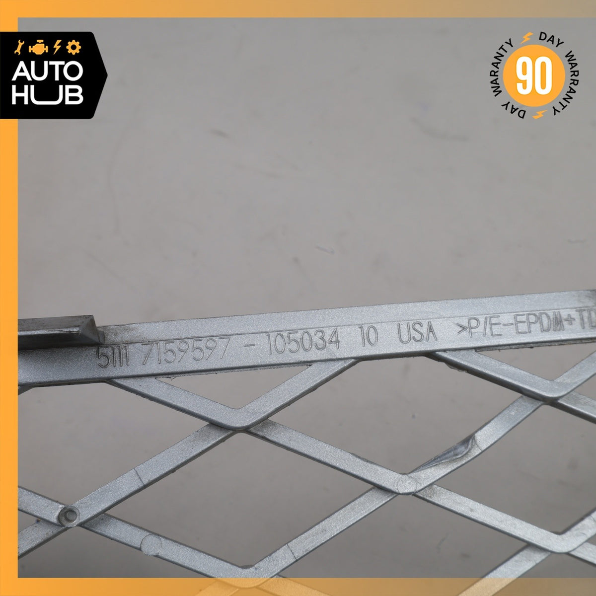 11-13 BMW E70 X5 Front Bumper Center Upper Mesh Grille OEM - photo 11
