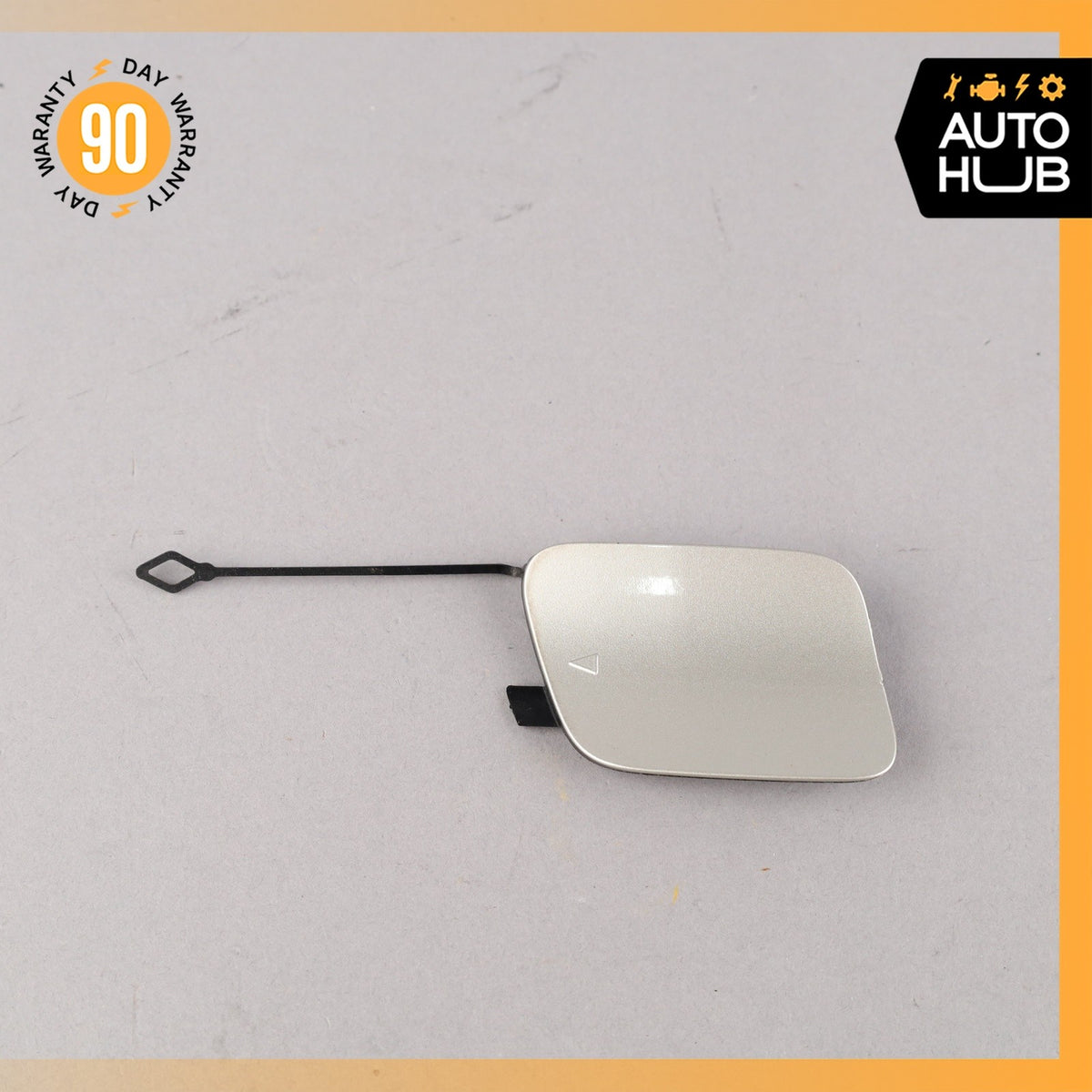 BMW F15 X5 Rear Left Bumper Tow Hook Cover Panel Trim Silver OEM - photo 1
