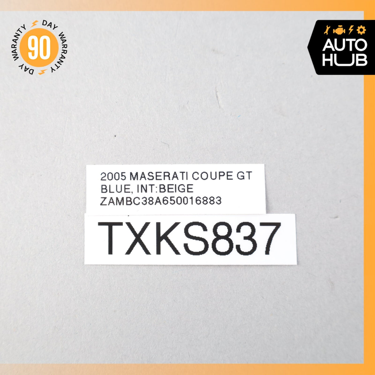 02-07 Maserati Coupe GT M138 Rear Left Interior Trim Panel C Pillar OEM - photo 15