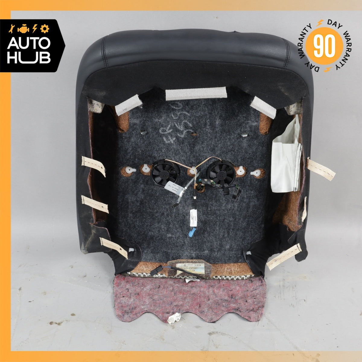 07-09 Mercedes W221 S600 Front Right Side Seat Upper Cushion Exclusive Black OEM - photo 11