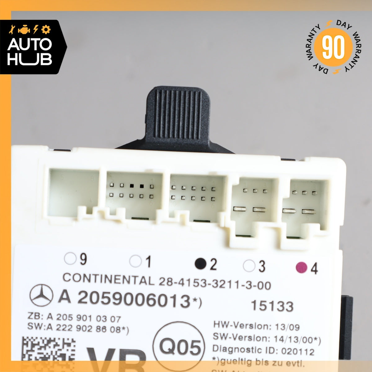 15-19 Mercedes W205 C300 GLC300 Front Right Side Door Control Module OEM 74k - photo 6