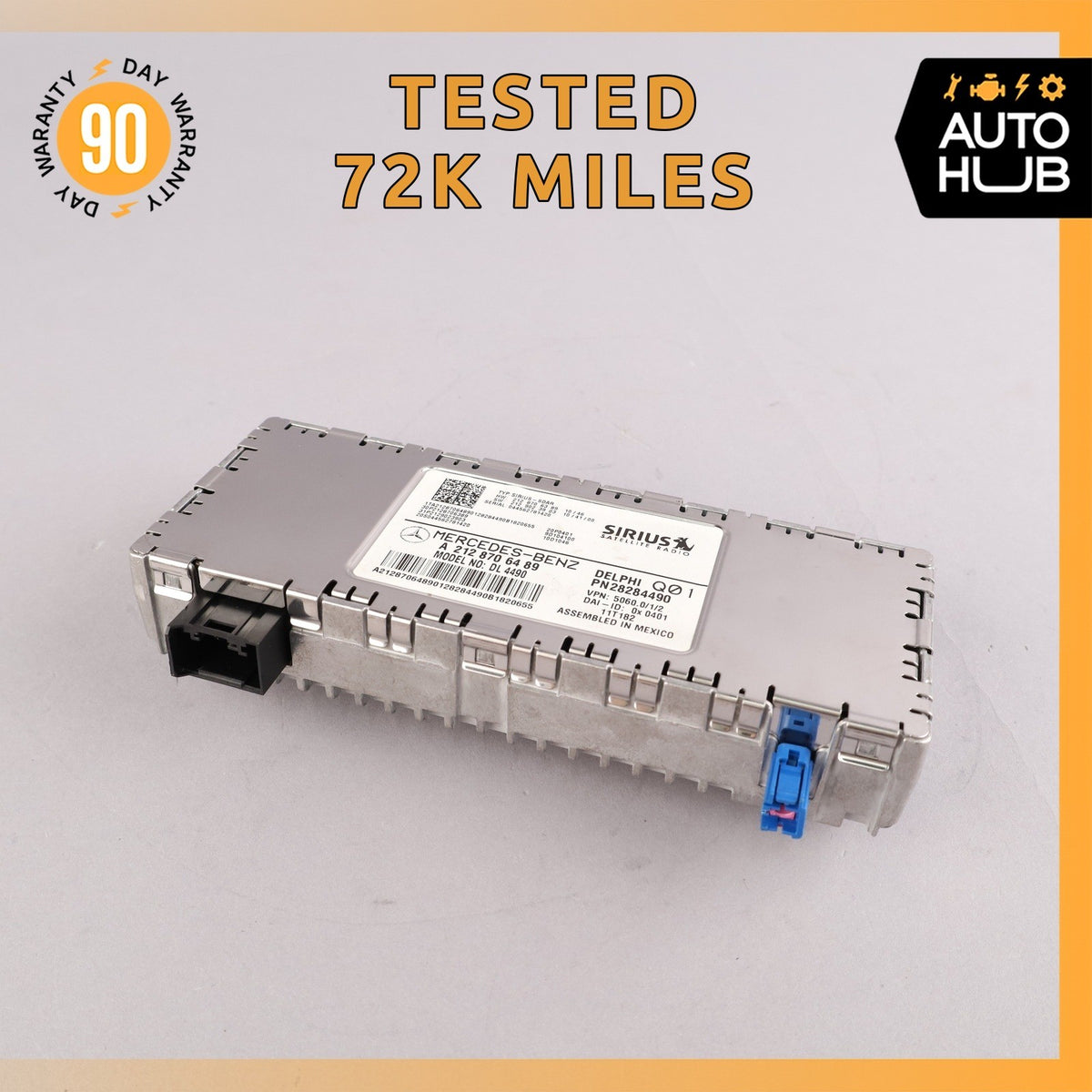 Mercedes W207 E350 GL550 C300 Sirius Satellite Radio Receiver 2128705689 OEM - photo 1