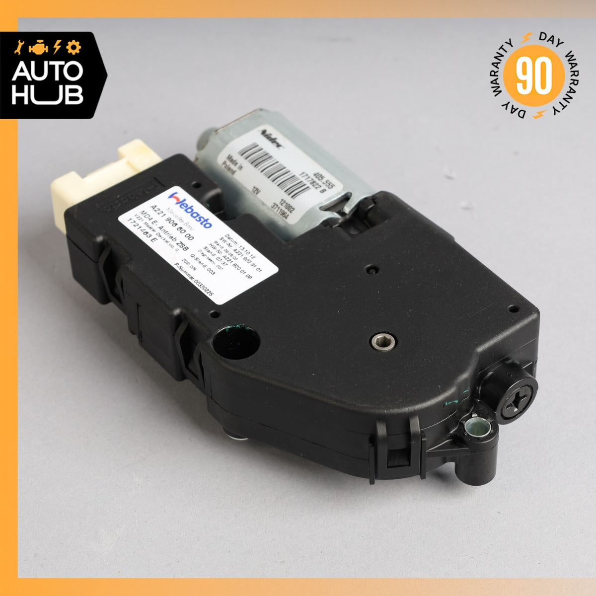 07-13 Mercedes W221 S550 S63 AMG S400 Sunroof Sun Roof Motor 2219066000 OEM - photo 7