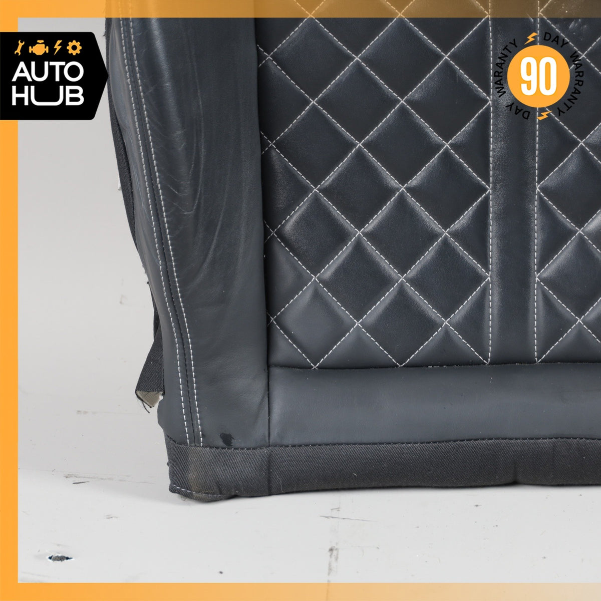 13-18 Audi C7 S6 Front Left Lower Bottom Sport Seat Cushion Leather Black OEM - photo 6