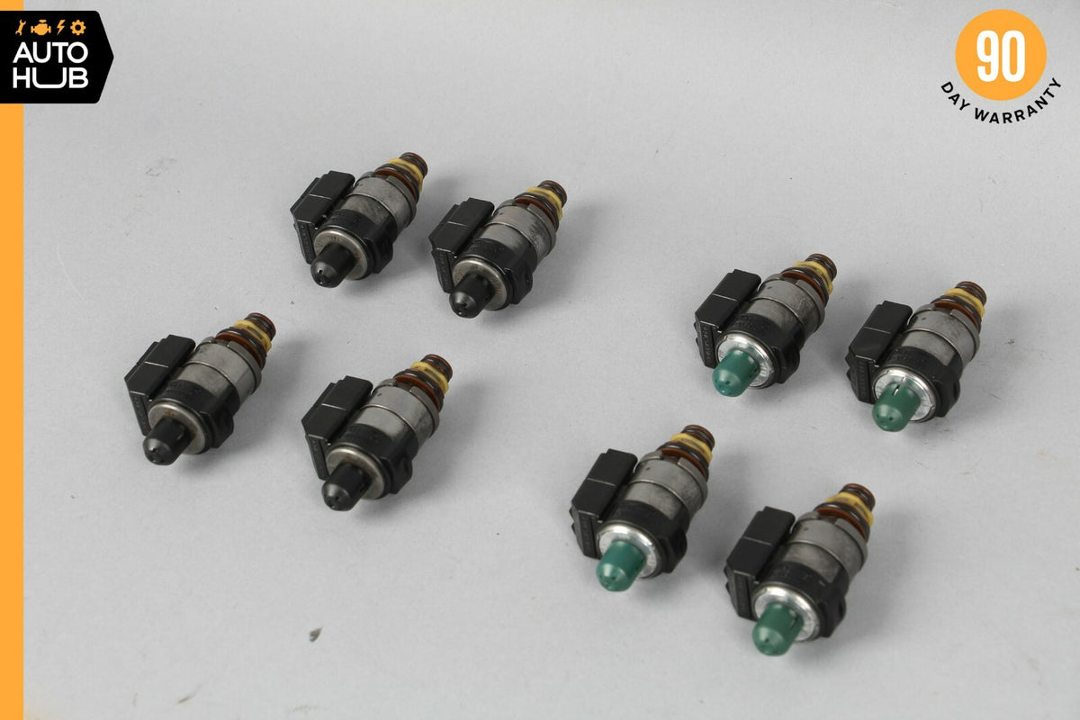 Mercedes R350 CL550 722.9 Transmission Solenoid Valve Blue & Black Caps Set of 8 - photo 1