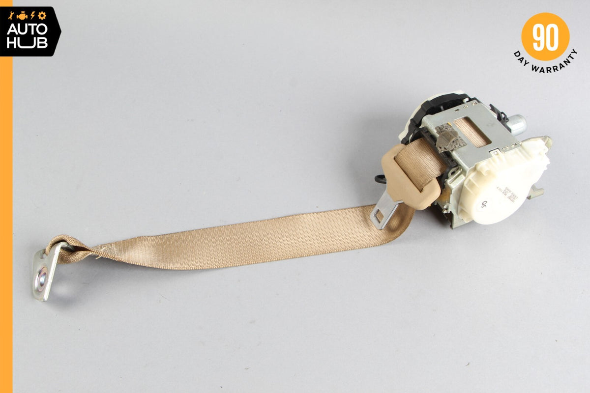07-14 Mercedes W216 CL550 CL63 AMG Rear Right Passenger Seat Belt Beige OEM - photo 1
