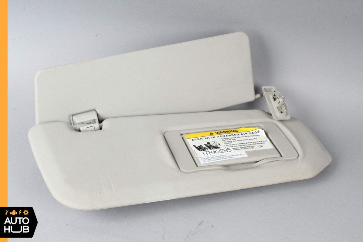 06-08 Mercedes W251 R350 R500 Front Right Side Sun Visor Sun Shade Gray OEM - photo 9