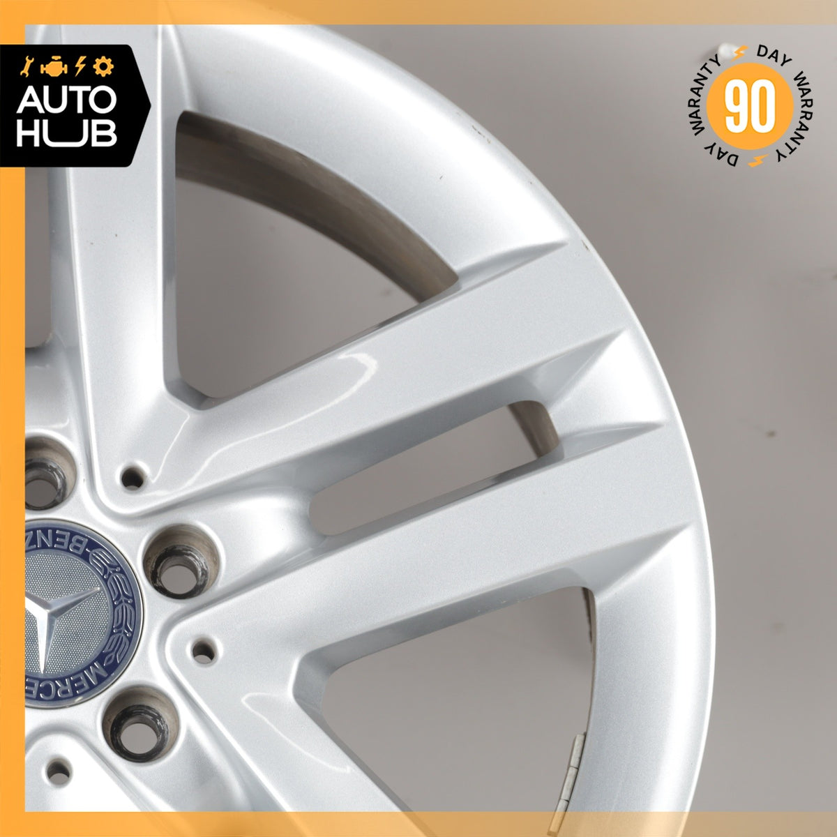 Mercedes X166 GL350 GL550 8.5 X 19 19" Wheel Rim Silver 1664011302 OEM - photo 4