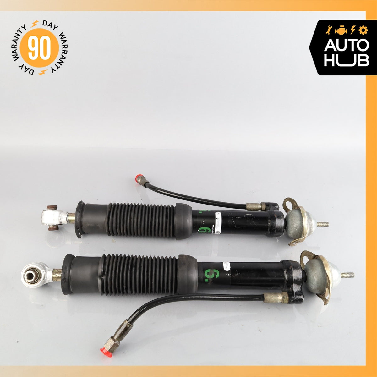 92-99 Mercedes W140 CL600 S500 Rear Left & Right Hydraulic Shock Strut Set OEM - photo 7