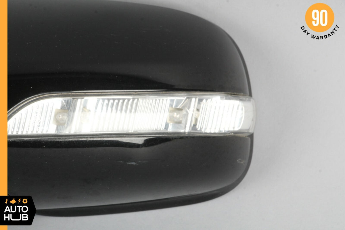 07-09 Mercedes W211 E550 E350 Side Rear View Door Mirror Left Driver Black OEM - photo 6