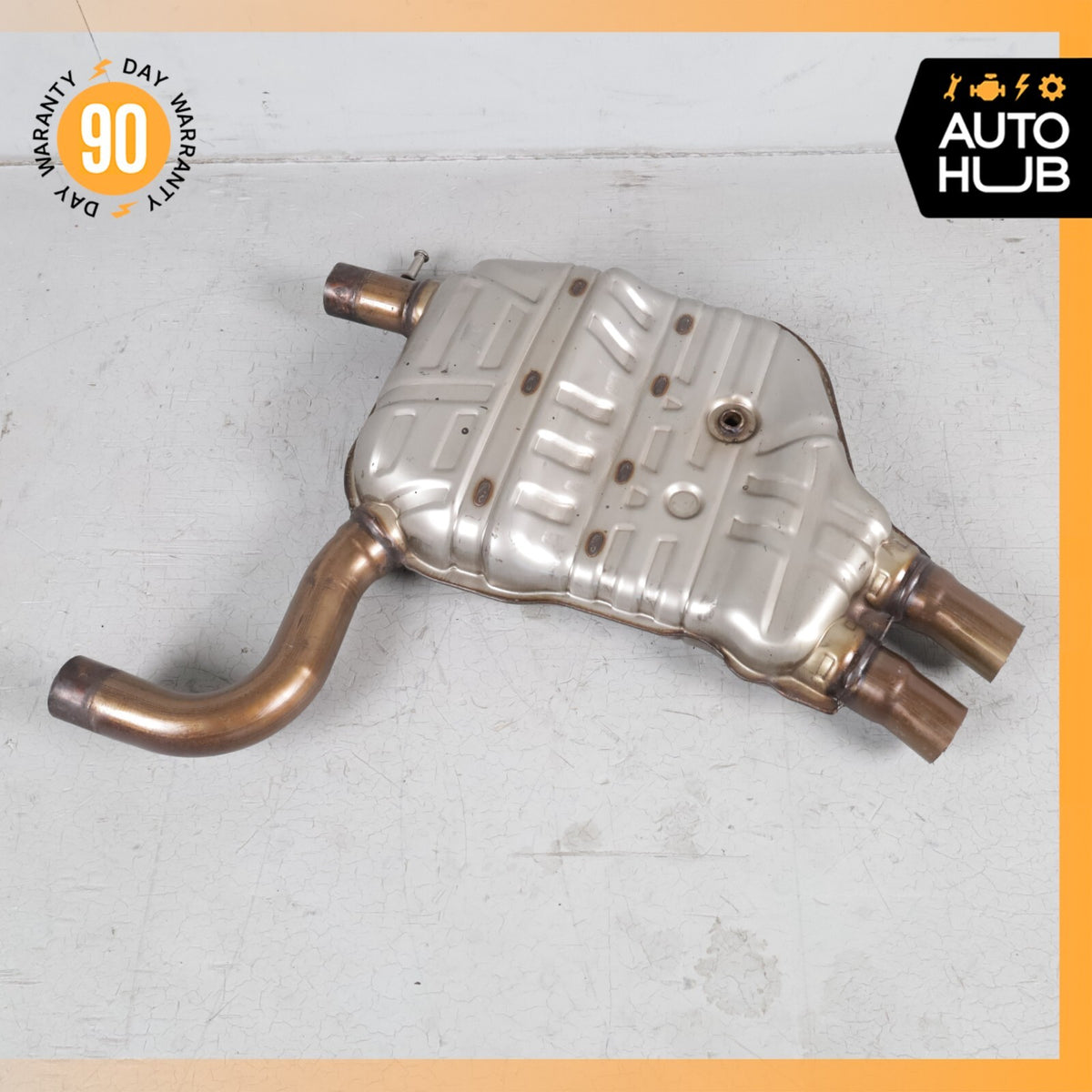 11-14 Porsche Cayenne 958 Hybrid S 3.0L V6 Center Exhaust Muffler OEM - photo 8