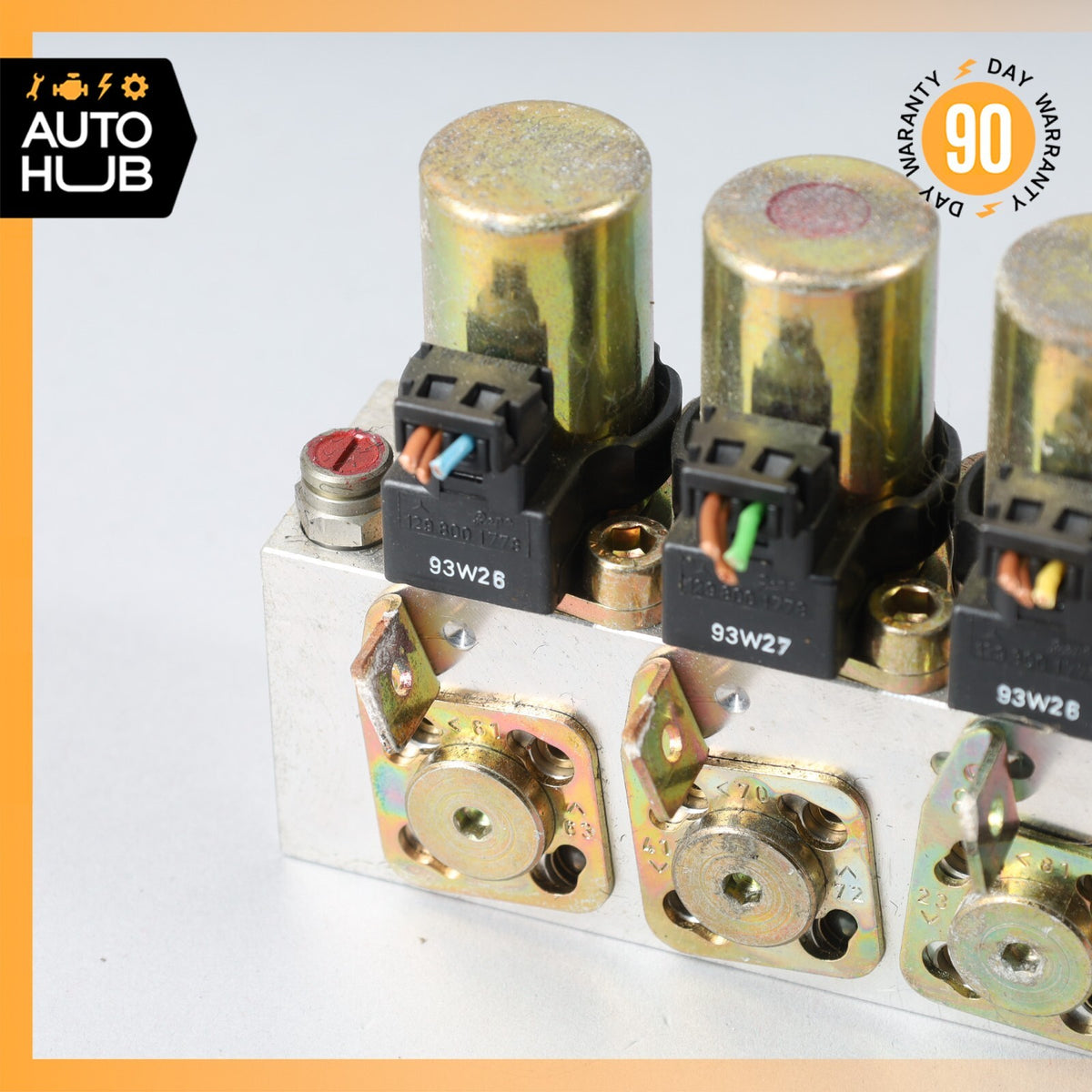 90-02 Mercedes R129 SL600 300SL Left Side Top Hydraulic Valve Block Solenoid OEM - photo 2