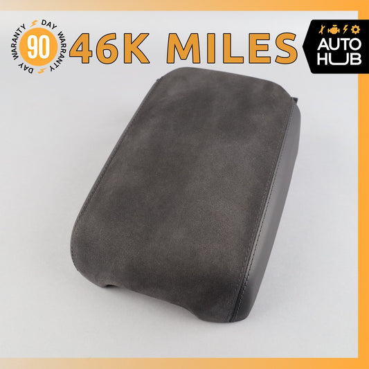 15-18 Porsche Macan 95B Front Center Console Armrest Arm Rest Suede Black OEM - photo 1