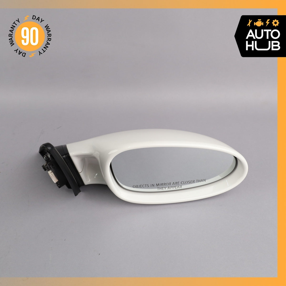 Porsche Boxster 987 911 Right Side Exterior Door Rear View Mirror White OEM 45k - photo 2