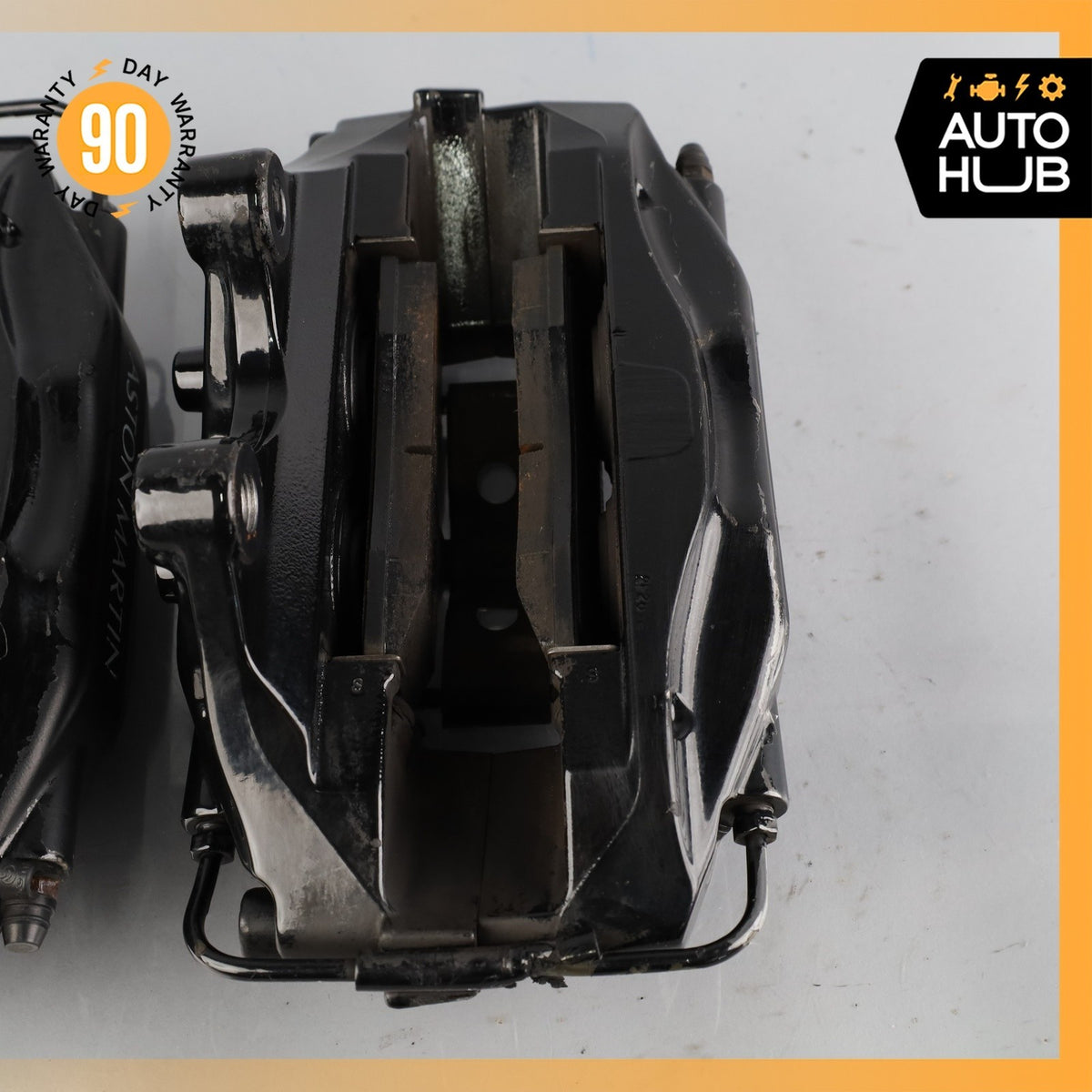 03-04 Aston Martin DB7 Vantage Front Brake Caliper Set Black 28124627AA OEM 38k - photo 15