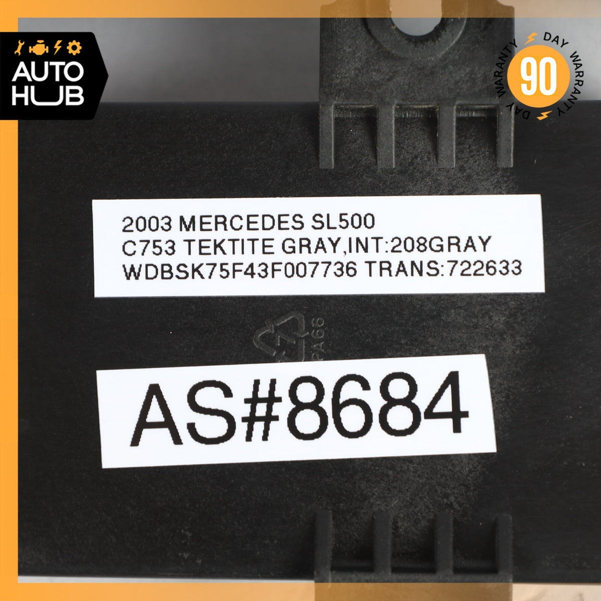 03-06 Mercedes R230 SL500 SL55 Diagnosis System Module 0265452732 OEM - photo 8