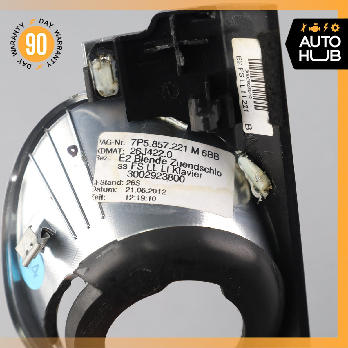 11-18 Porsche Cayenne 958 Dashboard Ignition Switch Cover Trim OEM - photo 10