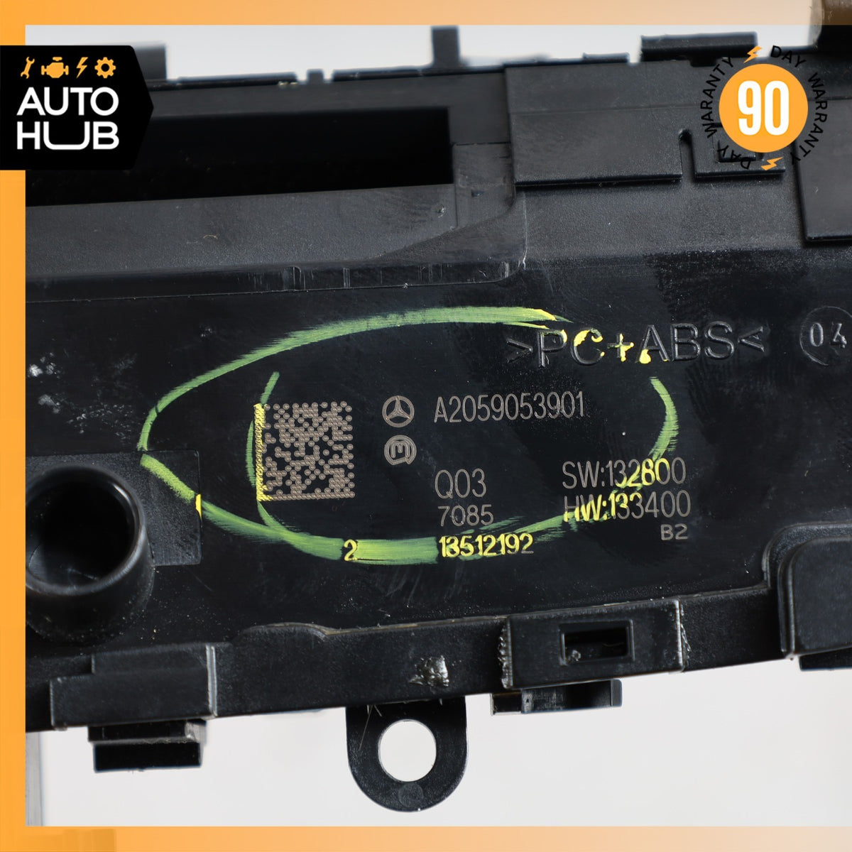 15-19 Mercedes W205 C350e Center Dashboard Hazard Control Switch OEM - photo 12