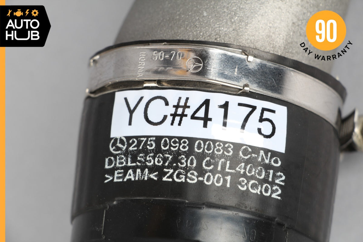 03-12 Mercedes W216 CL600 CL65 AMG Turbocharger Hose Pipe Left 2750980707 OEM - photo 10