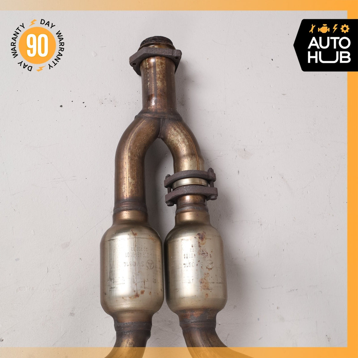 Mercedes W209 CLK350 C350 RWD Engine Exhaust Downpipe Left & Right Side Set OEM - photo 12