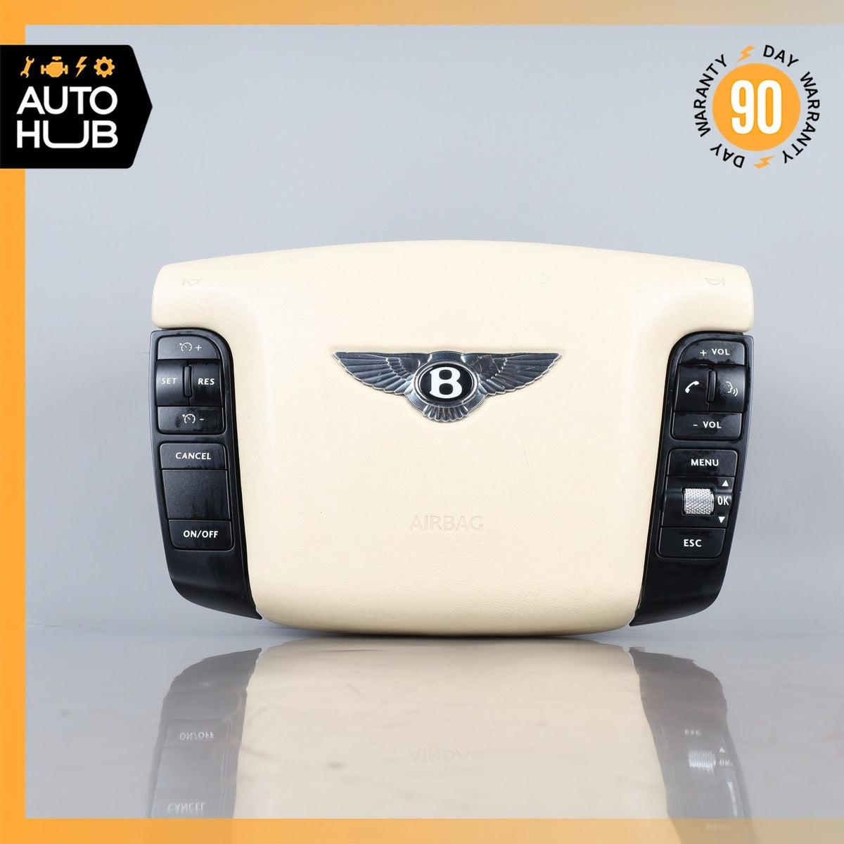 03-13 Bentley Continental GTС Flying Spur Driver Steering Wheel Airbag OEM 40k - photo 1