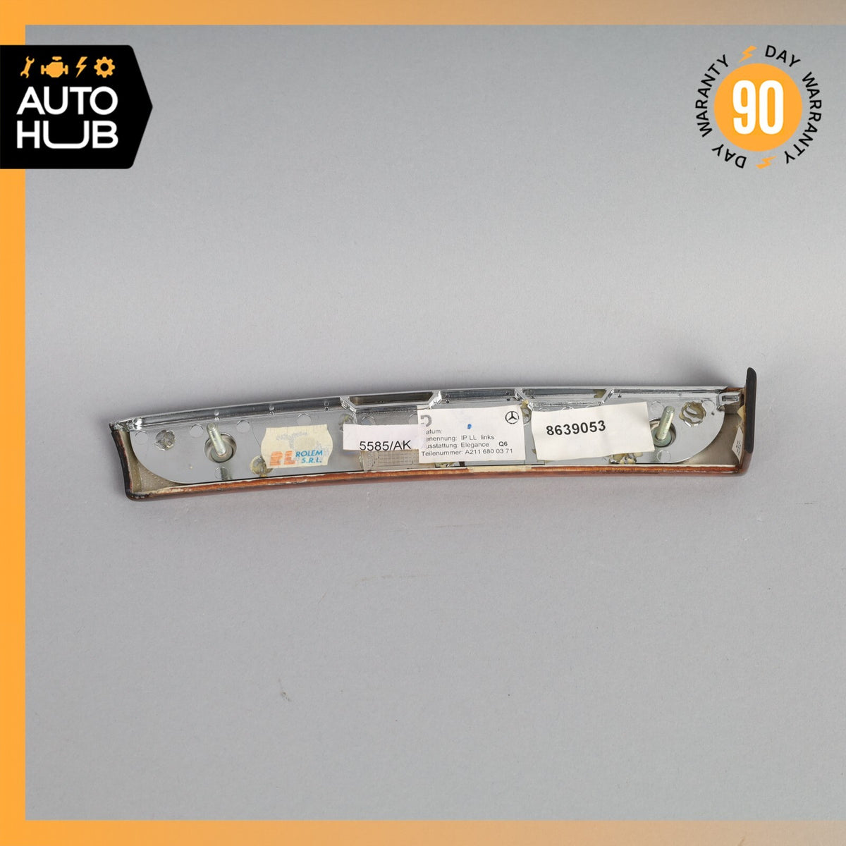 03-09 Mercedes W211 E320 E55 AMG Dashboard Dash Left Driver Side Trim Panel OEM - photo 7