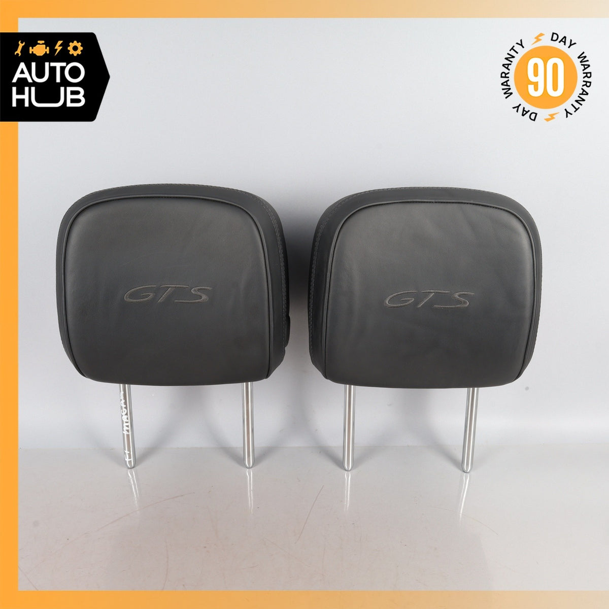 15-26 Porsche Macan 95B GTS Front Headrest Head Rest Leather Set of 2 OEM 44k - photo 2