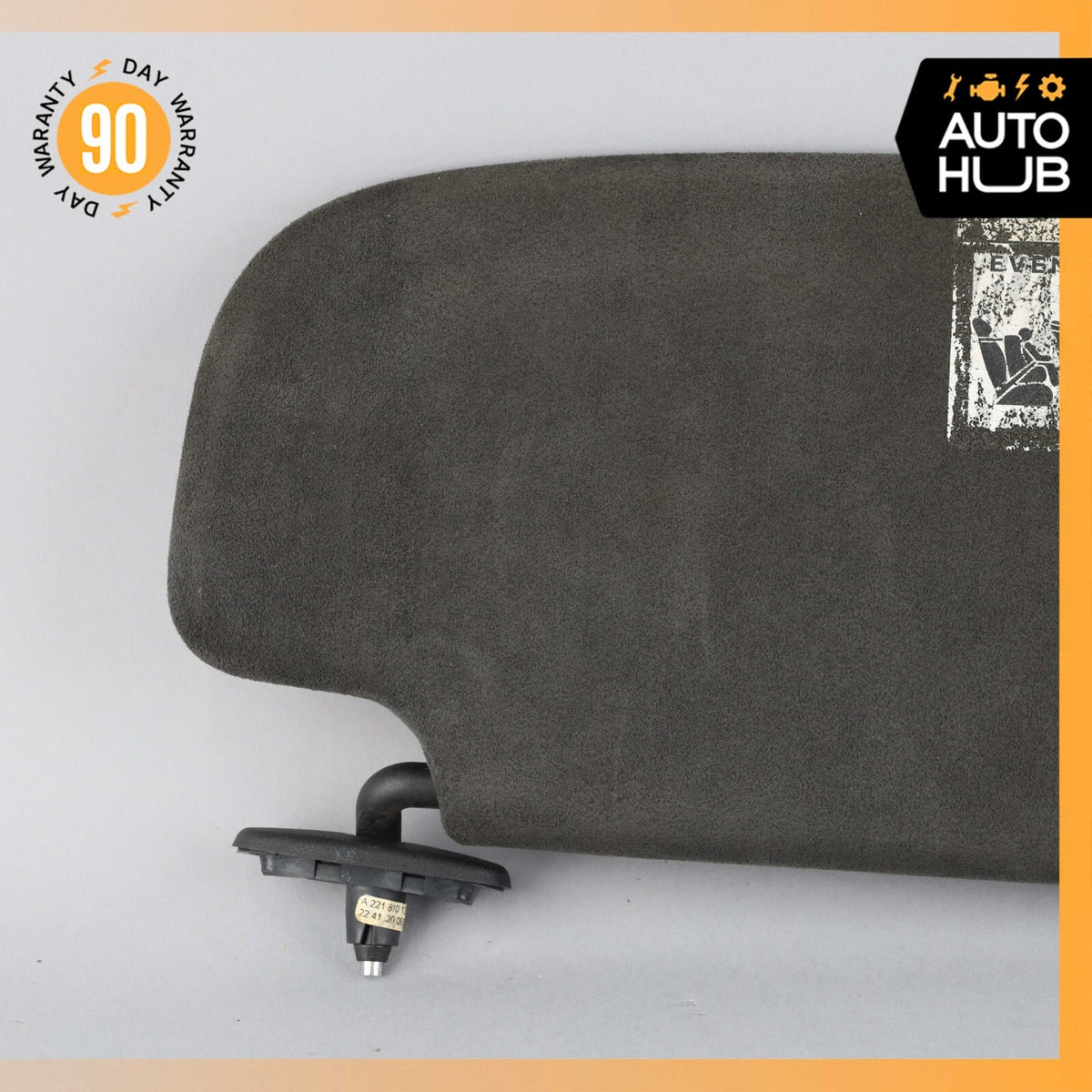 Mercedes W216 CL550 S600 Left Side Sun Visor Shade Sunvisor Black Suede OEM - photo 3
