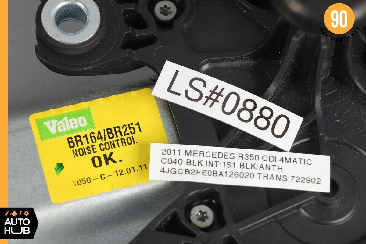 06-19 Mercedes W251 R350 GL550 ML350 Rear Glass Windshield Wiper Motor OEM - photo 12
