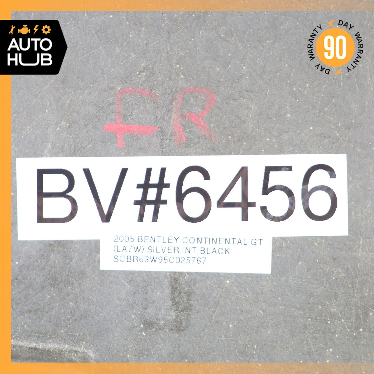 03-06 Bentley Continental GT Seat Back Cover Panel Front Right Side Black OEM - photo 19