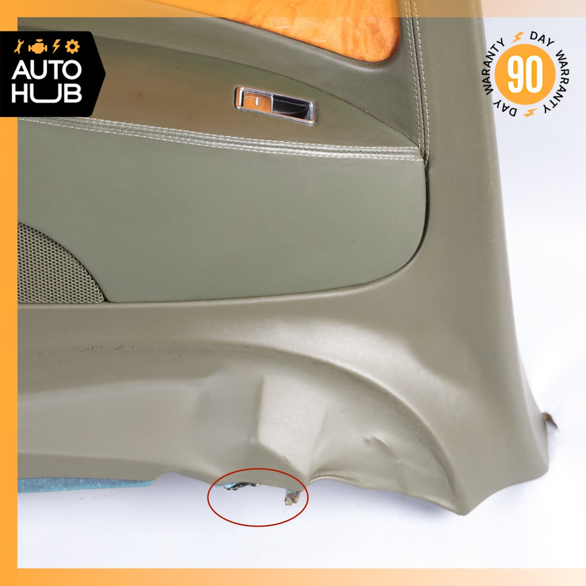 03-10 Bentley Continental GT Rear Left Driver Side Interior Door Panel Green OEM - photo 5