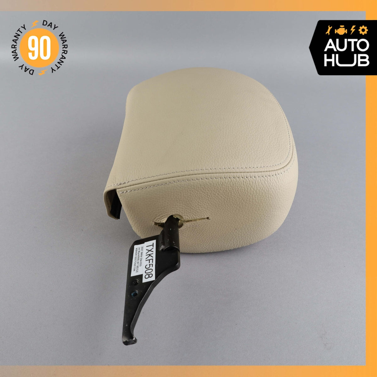 04-10 BMW E64 650i 645Ci Convertible Front Right Side Seat Headrest Beige OEM - photo 15