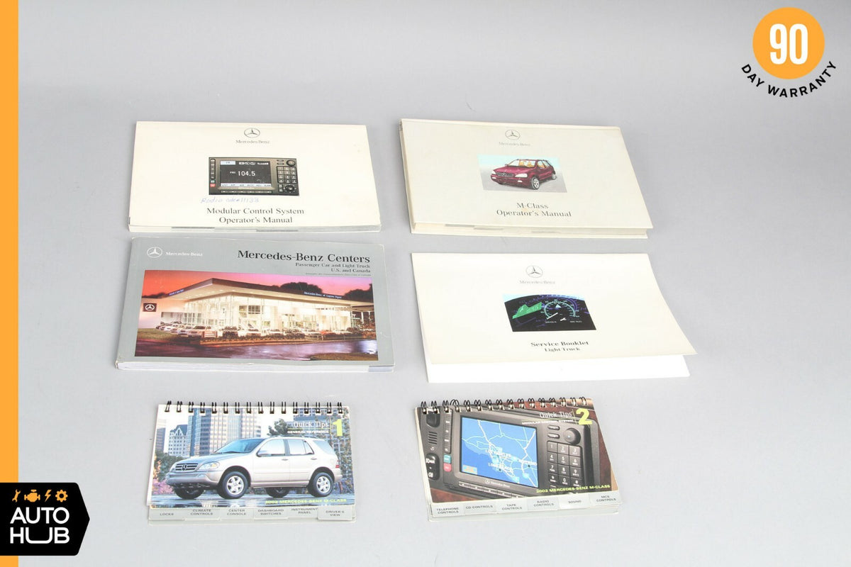 2002 Mercede-Benz W163 ML500 Operator's Owner's Manual OEM - photo 1