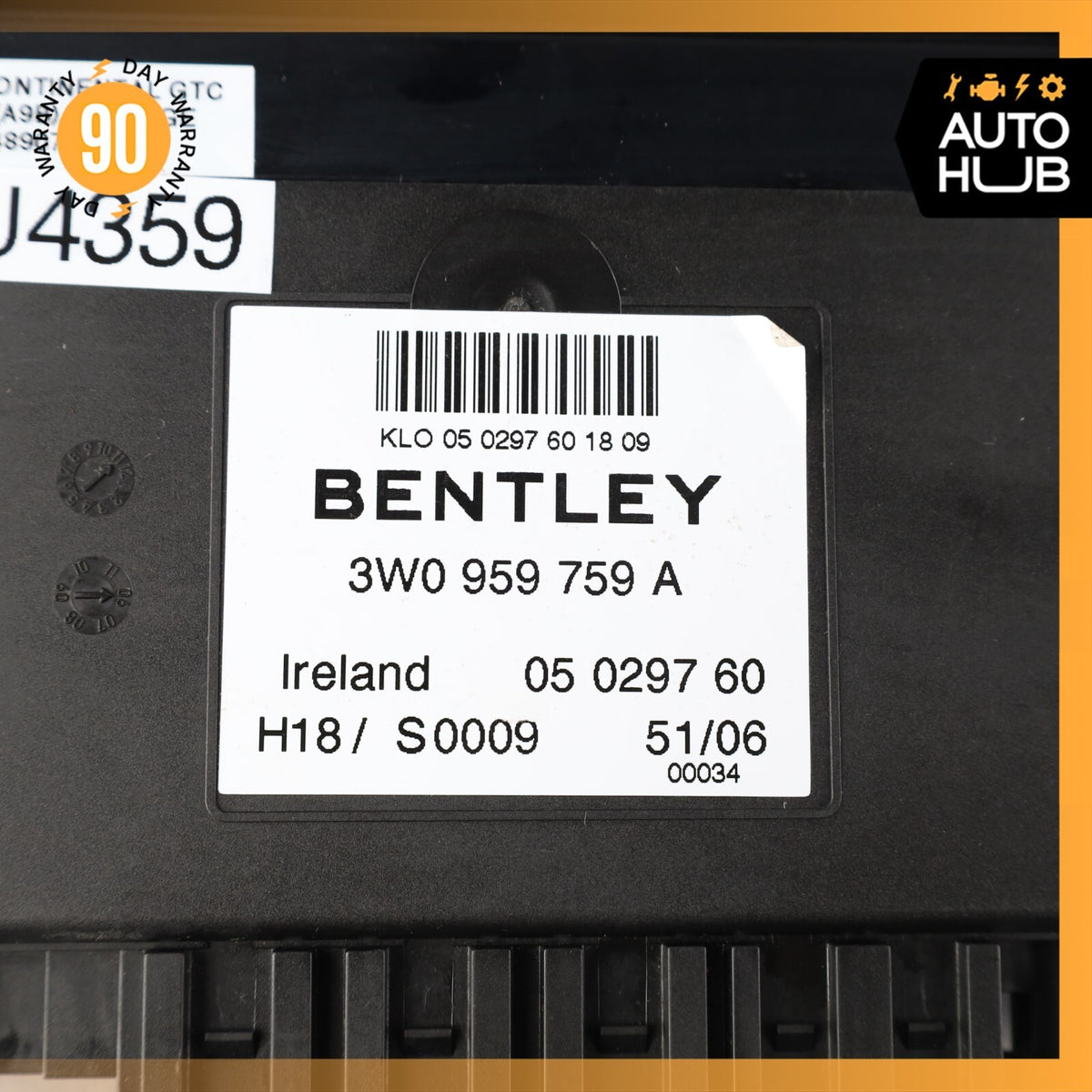 03-11 Bentley Continental GTC GT Front Right Side Seat Control Module OEM 60k - photo 8