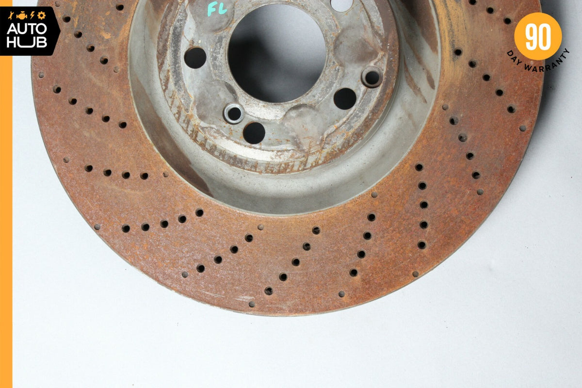 Mercedes W204 C63 AMG E550 Front Left & Right Drilled Disc Brake Rotors OEM 72k - photo 4